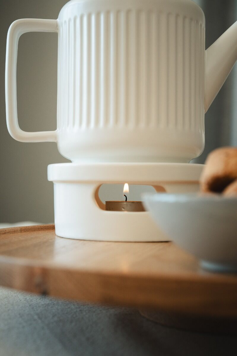 Bredemeijer Tea Warmer Skagen Stoneware white 140x140mm