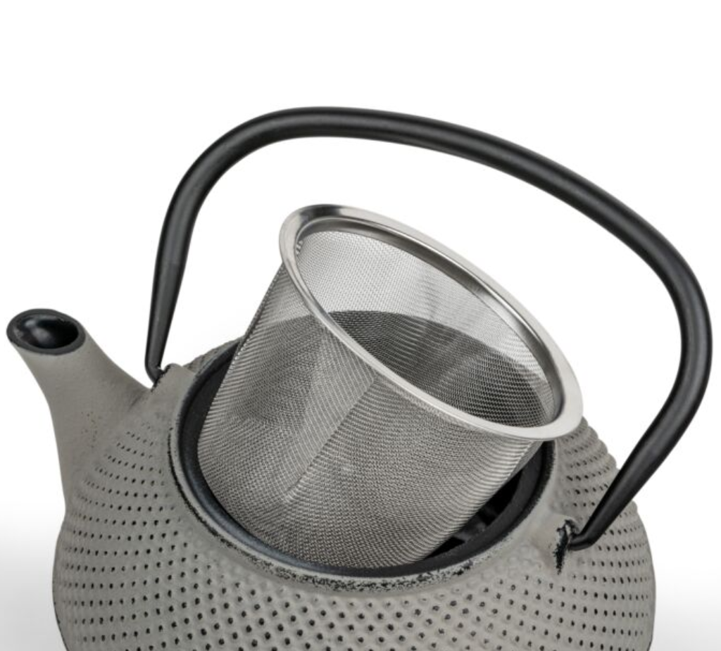 Bredemeijer Teapot Jang 0,8l Cast Iron grey + Filter