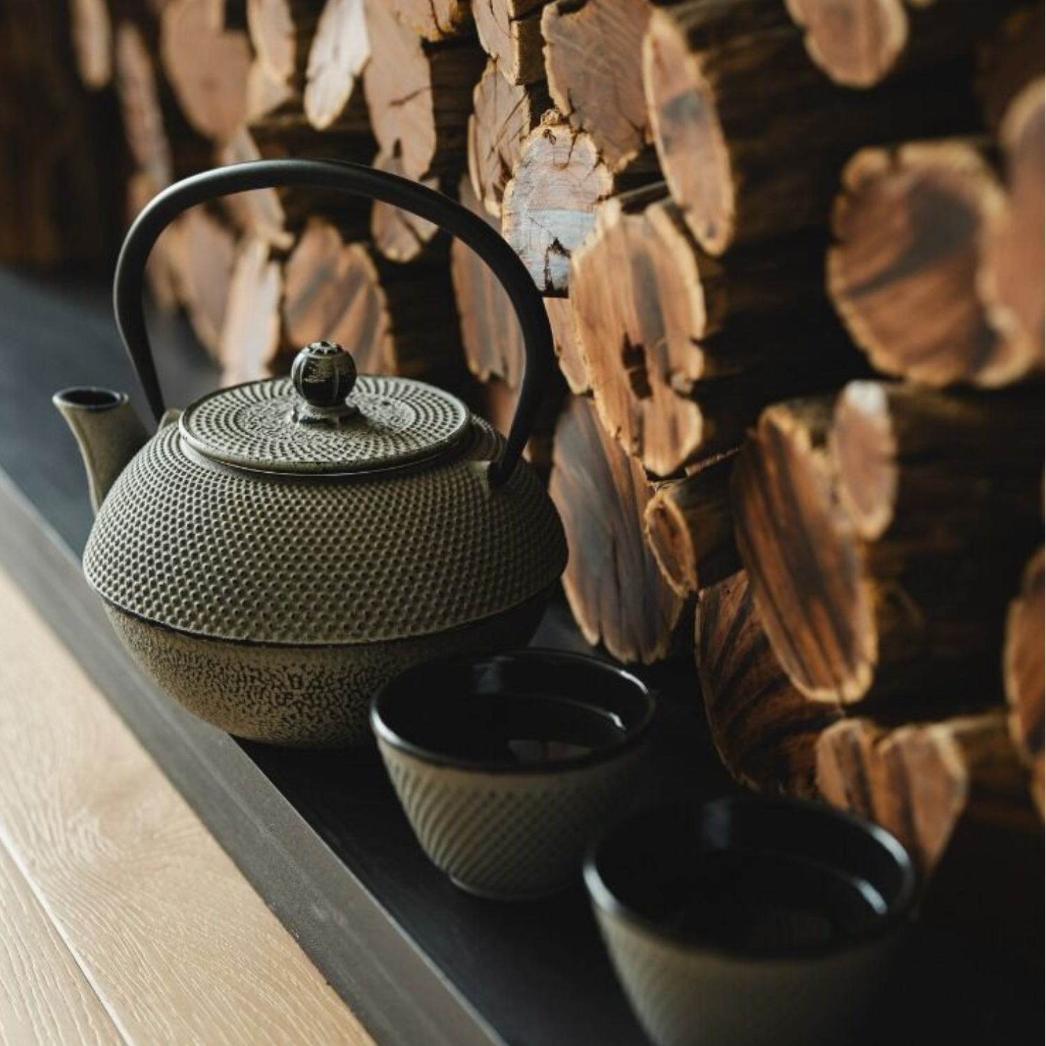 Bredemeijer Teapot Jang 1,1l Cast Iron grey + Filter