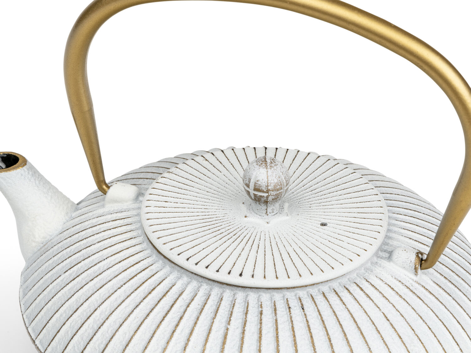 Bredemeijer Teapot Linhai 1,1l Cast Iron white