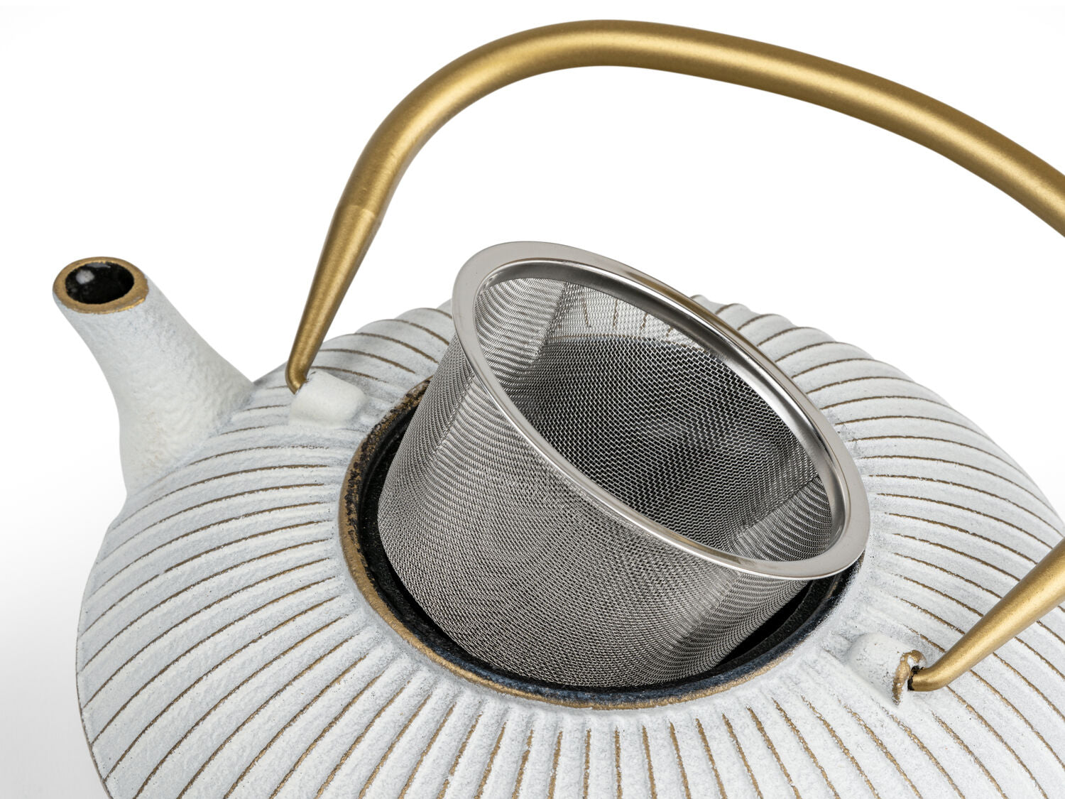 Bredemeijer Teapot Linhai 1,1l Cast Iron white