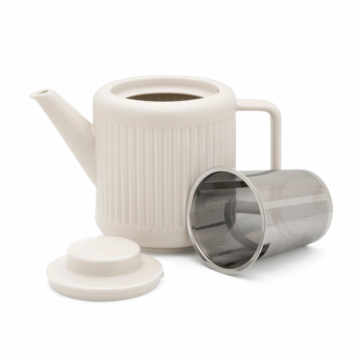 Bredemeijer Teapot Skagen 1,2l Stoneware white