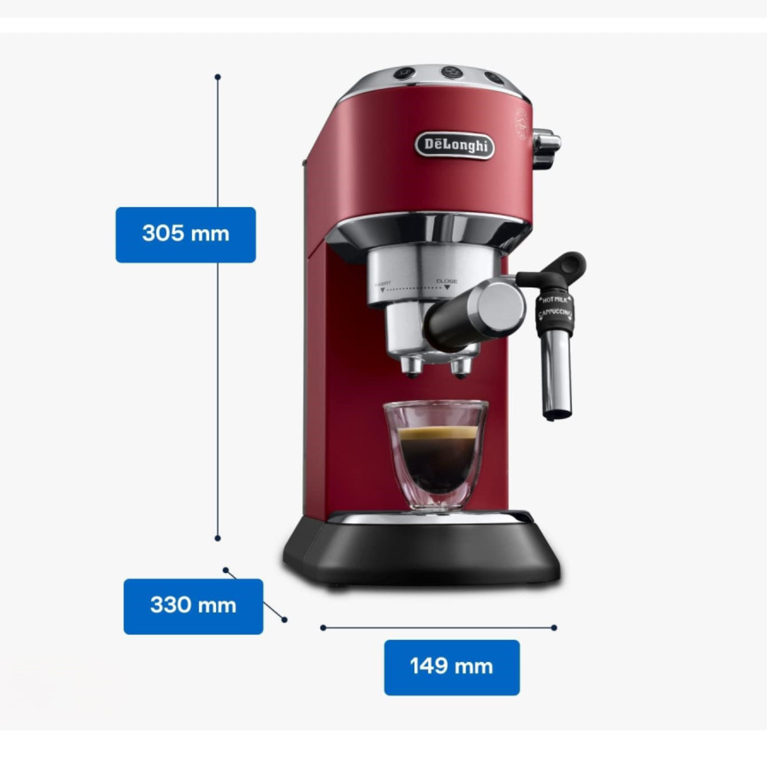 DeLonghi EC 685 R Dedica Style red