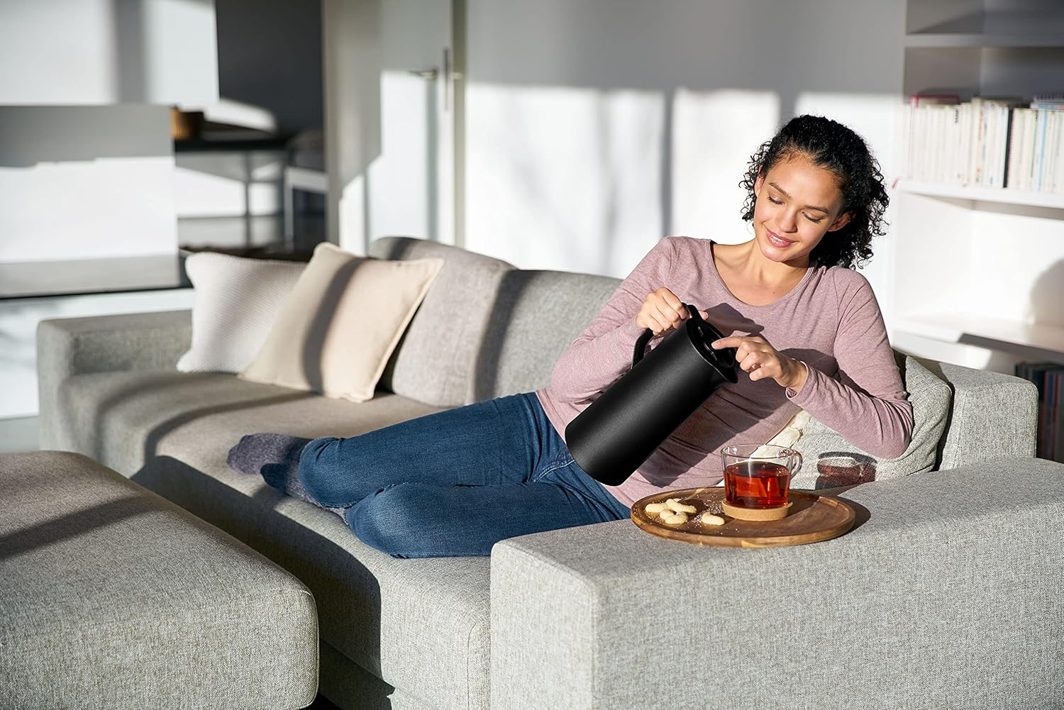 Emsa Motiva Quick Press 1 L black