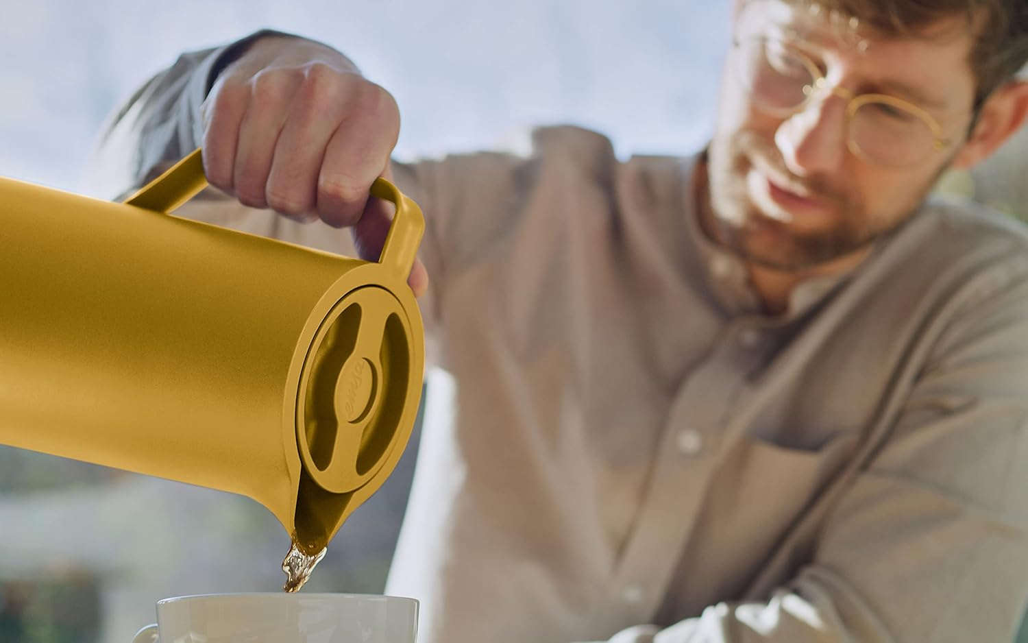 Emsa Motiva Quick Press 1 L mustard yellow