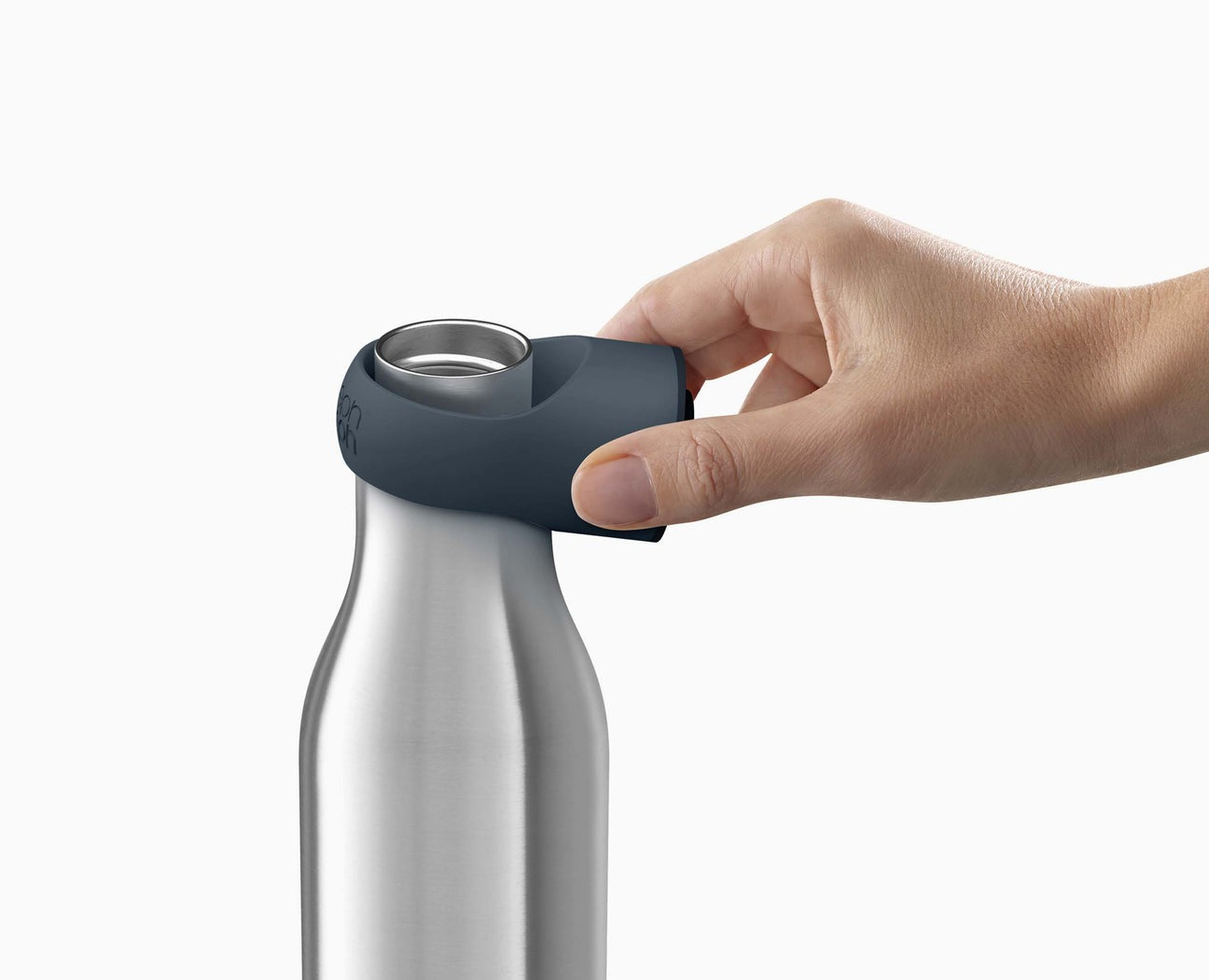 Joseph Joseph Loop Water Bottle 500ml steel grey