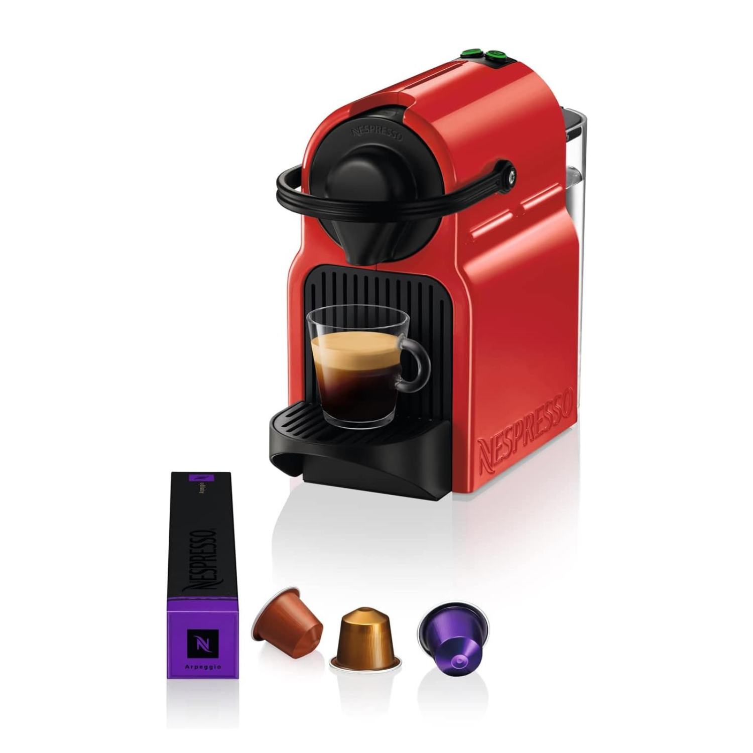 Nespresso XN 1005 Inissia Coffee Machine Ruby Red by Krups