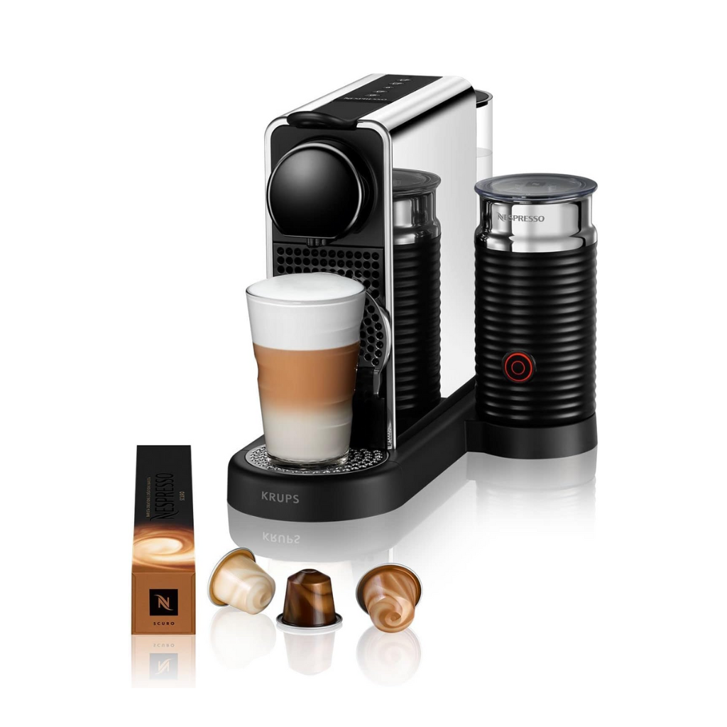 Nespresso XN 630D CitiZ Platinum & milk Coffee Machine by Krups