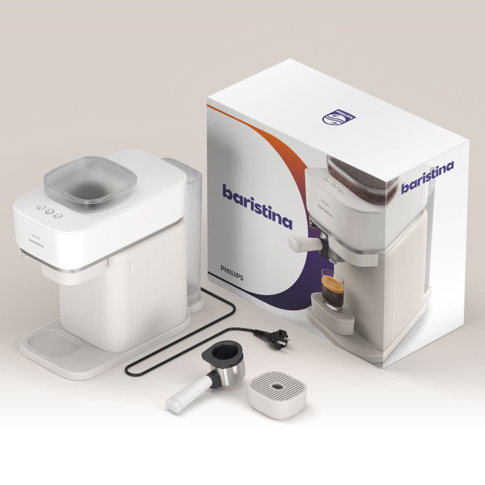 Philips Baristina BAR300/00 Espressomachine Koffiemachine Met Bonen Wit