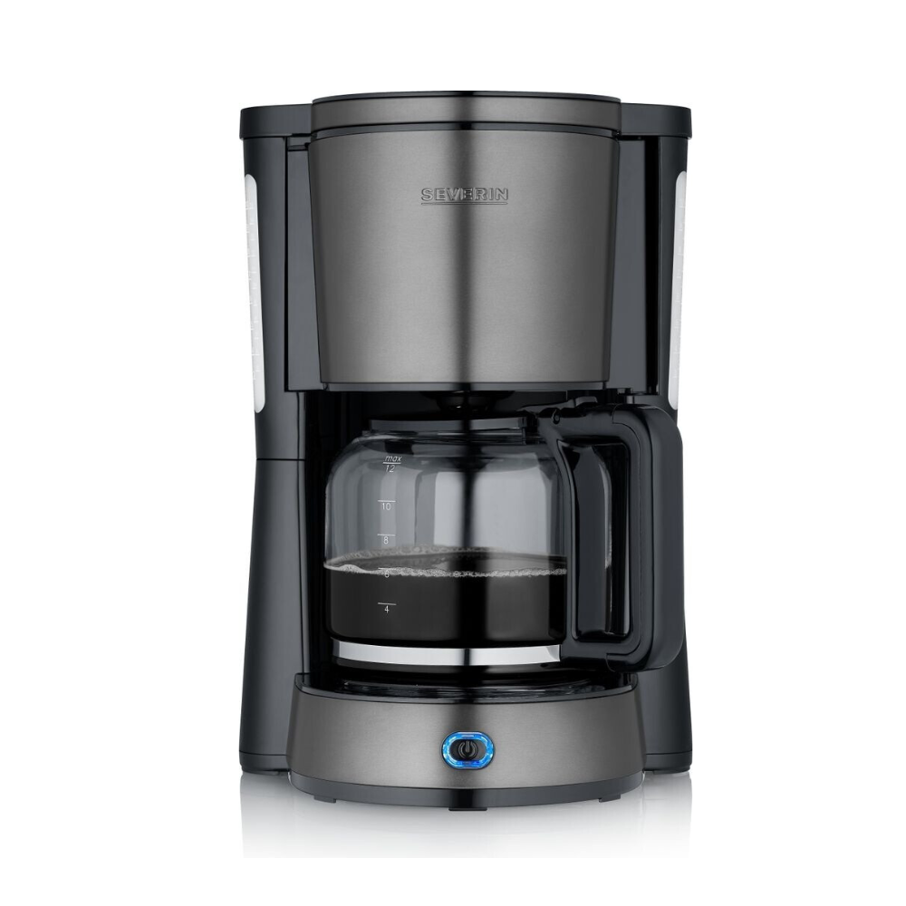 Severin KA 9340 Dark Inox met glazenkan