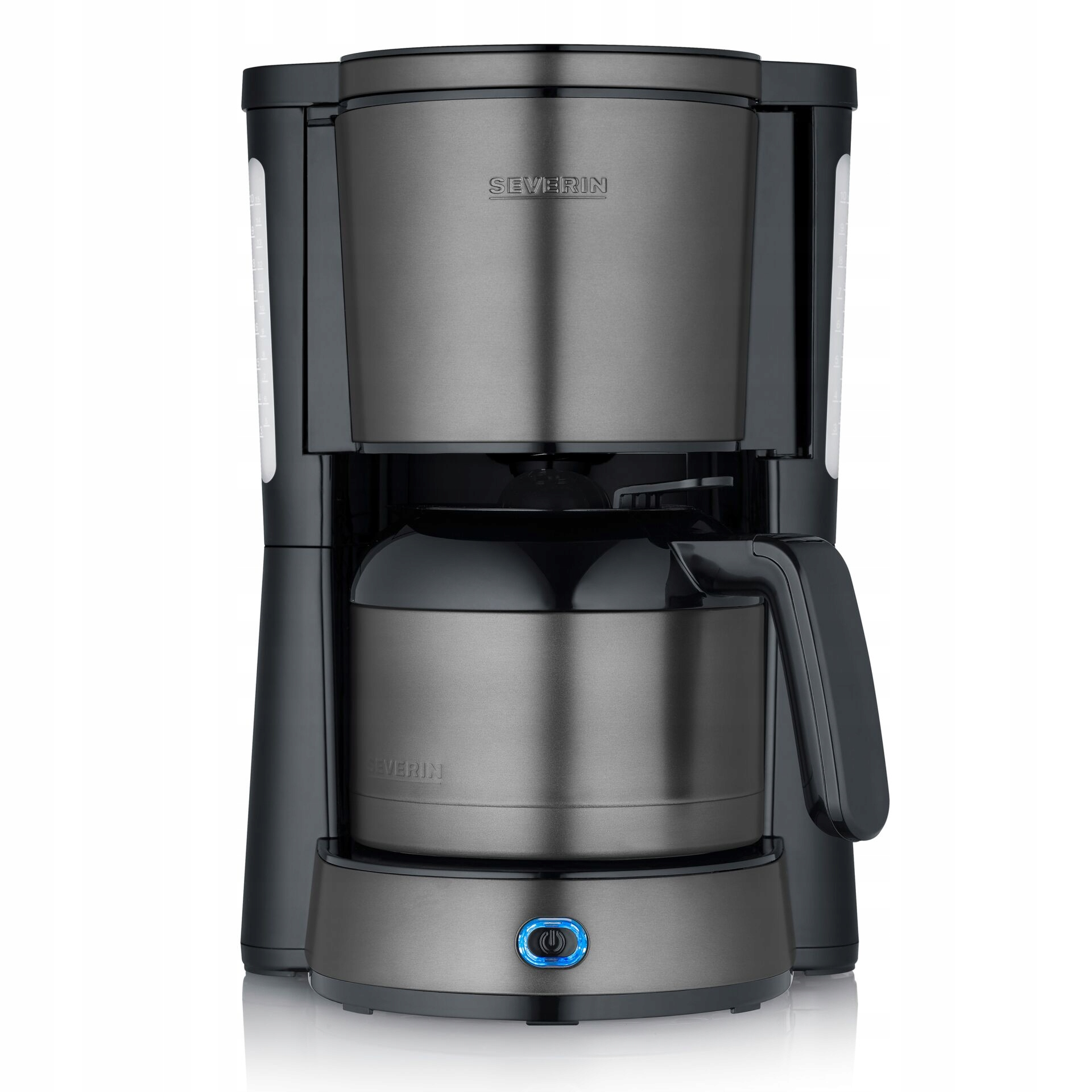 Severin KA 9343 Dark Inox met Thermoskan