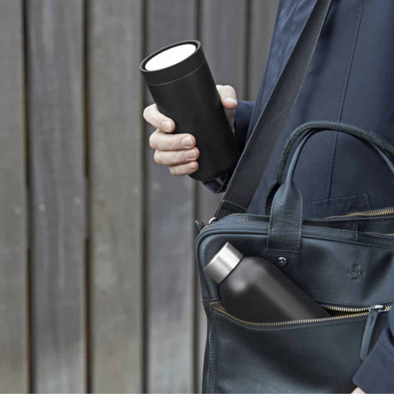 Stelton To Go Click Thermal Mug 0,4 l black metallic