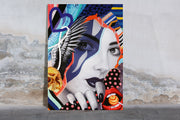 Street Art Lady schilderij 100 cm