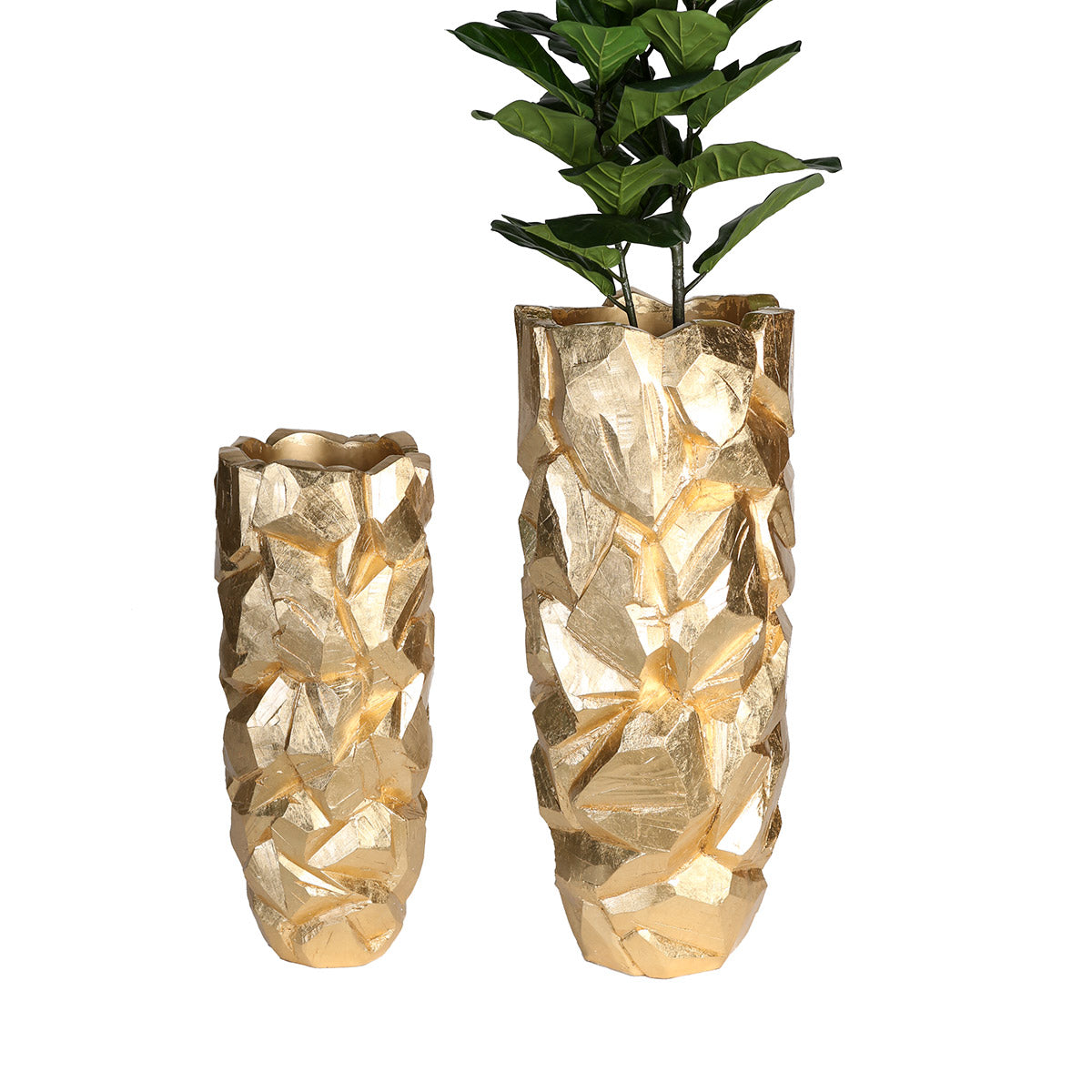 Goudkleurige XXL plantenbak Big Nugget