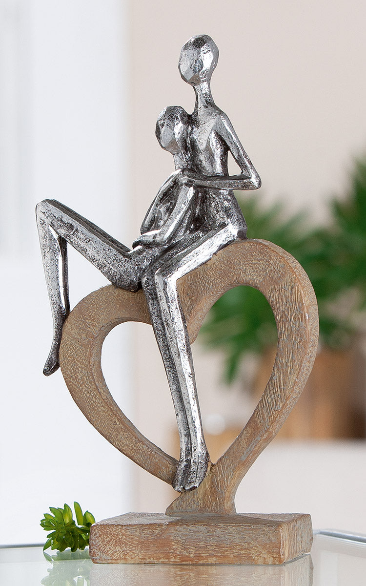 Aroha Hart Sculptuur Zilver
