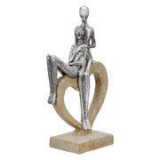 Aroha Hart Sculptuur Zilver