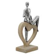 Aroha Hart Sculptuur Zilver