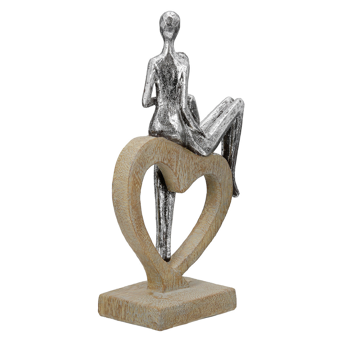 Aroha Hart Sculptuur Zilver