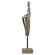 Aroha Hart Sculptuur Zilver Bruin
