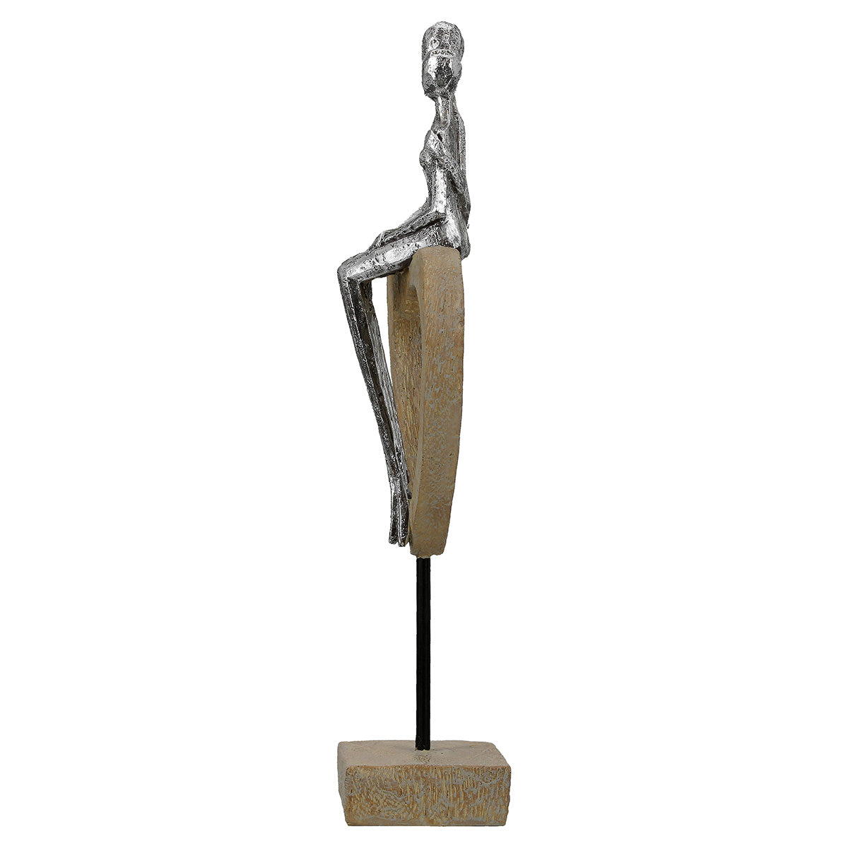 Aroha Hart Sculptuur Zilver Bruin