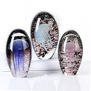 Glazen Paperweight Qualle Kleurrijk