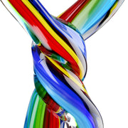 Twist Glas Hart Sculptuur Multicolor