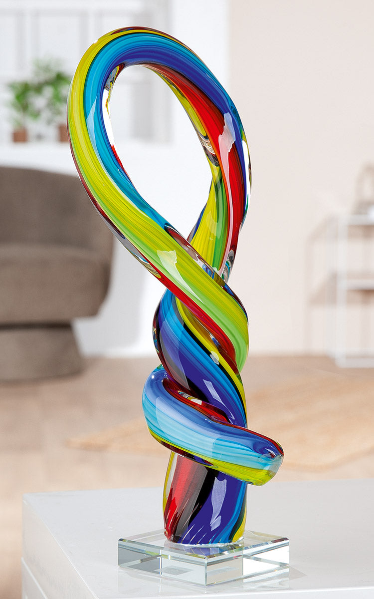 Loop Glas Sculptuur Multicolor