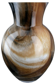 Bruine Glazen Vaas Draga 26 cm