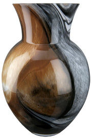 Bruine Glazen Vaas Draga 26 cm
