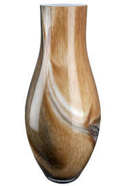 Bruine Glazen Vaas Draga 40 cm