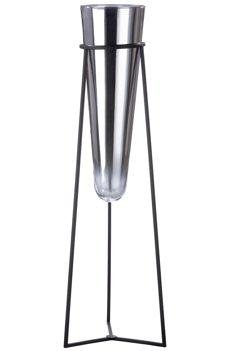 Zilveren vloervaas Future 82 cm