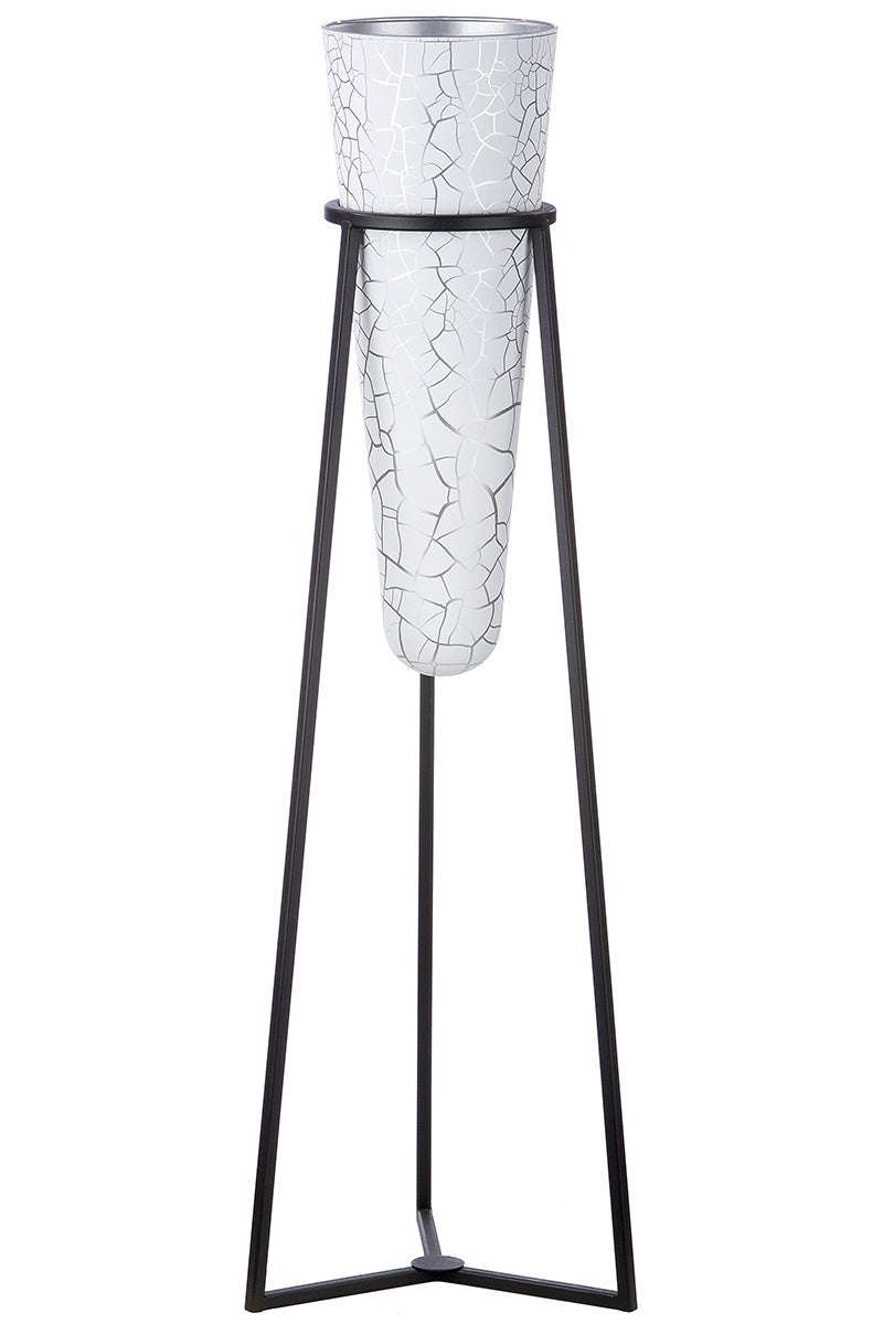 Witte vloervaas Future 82 cm