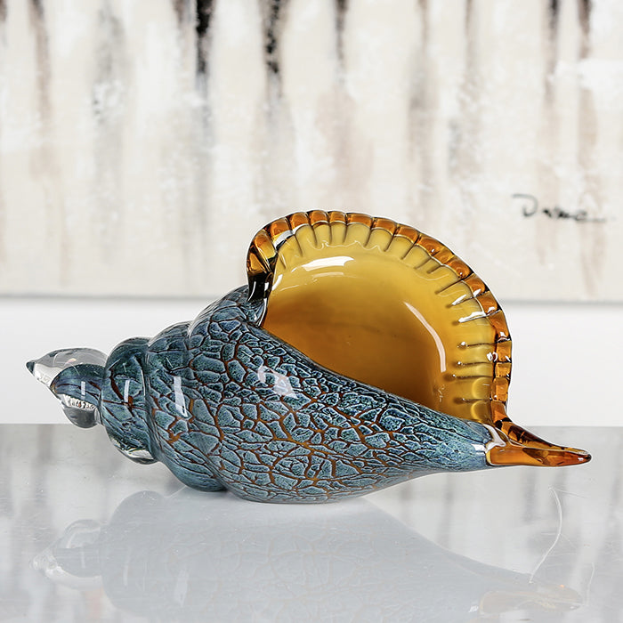 Glazen Schelp Riesenmuschel Decoratie
