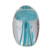 Glazen Paperweight Mini Medusa Blauw