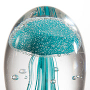 Glazen Paperweight Mini Medusa Blauw