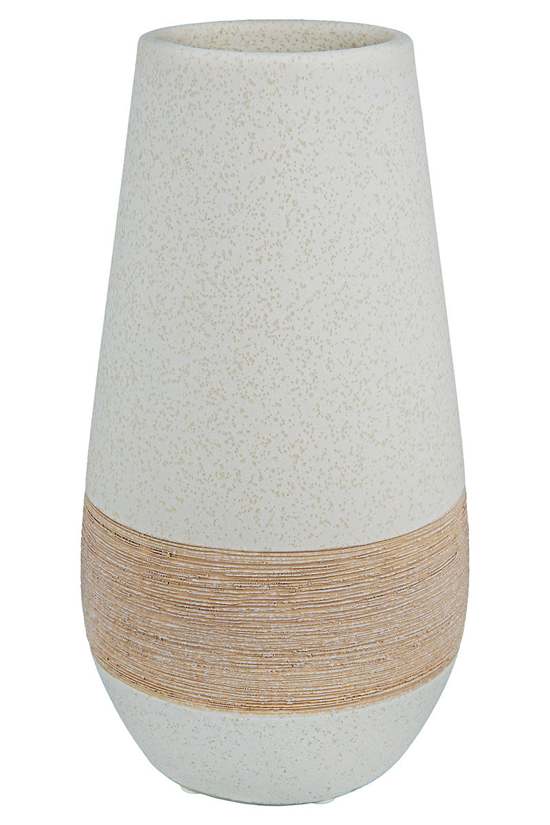 Olbia Vaas Bruin-Crème 25 cm
