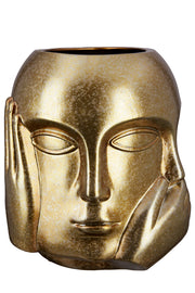 Ponto Gezichtsvaas Goud 23 cm