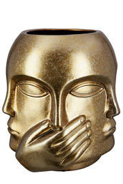 Ponto Gezichtsvaas Goud 23 cm