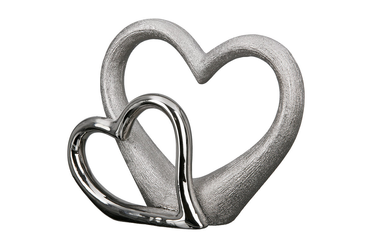 Porseleinen Dubbel Hart 24.7 cm