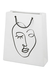 Visione Vaas Rechthoekig Wit 23 cm