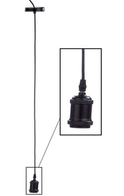 Pendelleuchte hanglamp zwart metaal