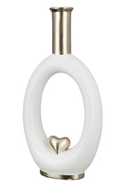 Love Ovale Vaas Wit 31 cm