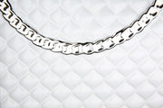 Rom Handtasvaas Wit-Zilver 20 cm