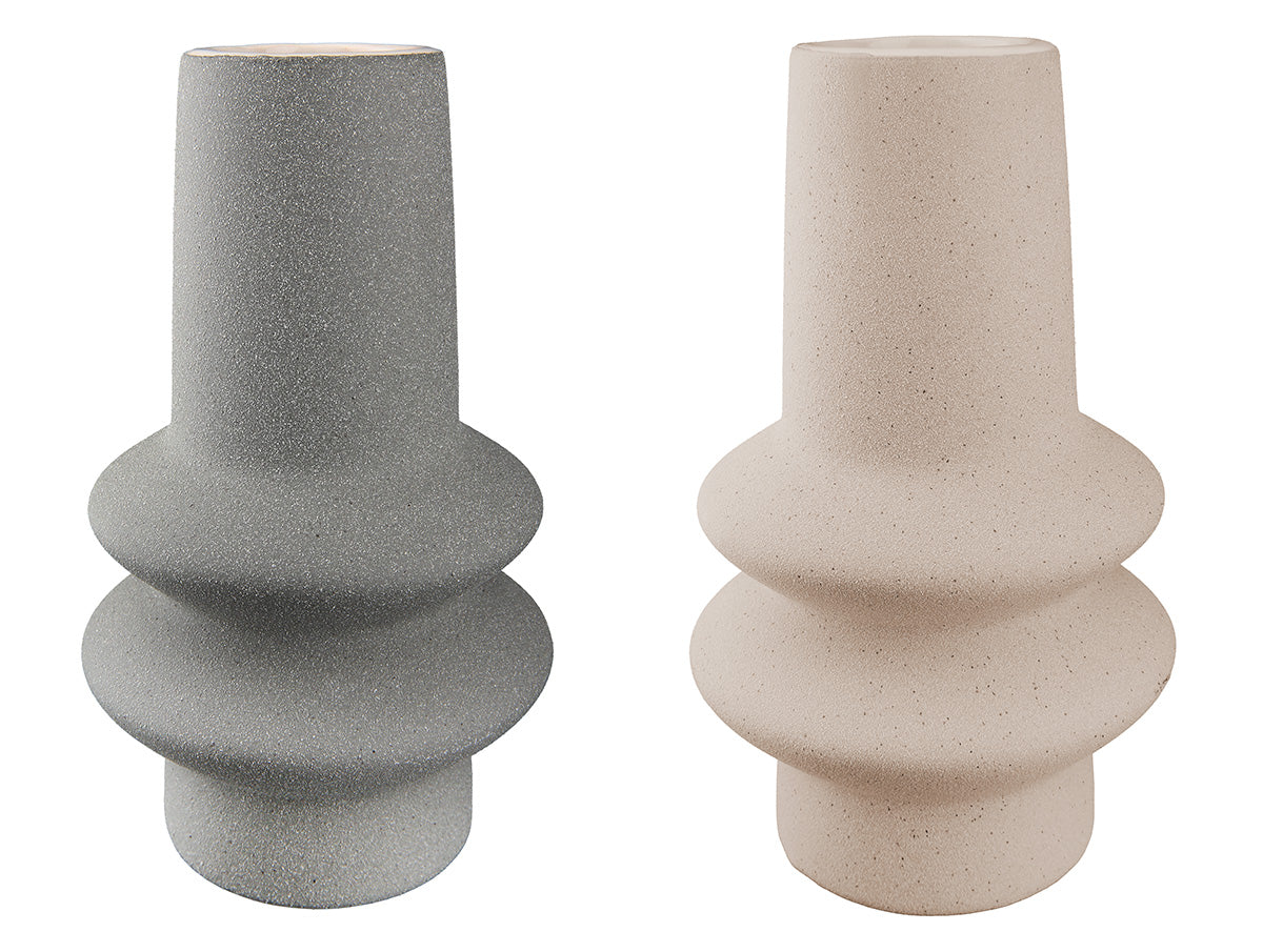 Radon Vaas Beige-Grijs 19.5 cm