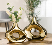 Malta gouden keramische vaas 23 cm