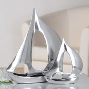 Aluminium Boot Decoratie Zilver