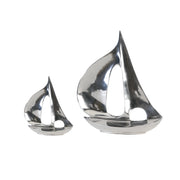 Aluminium Boot Decoratie Zilver