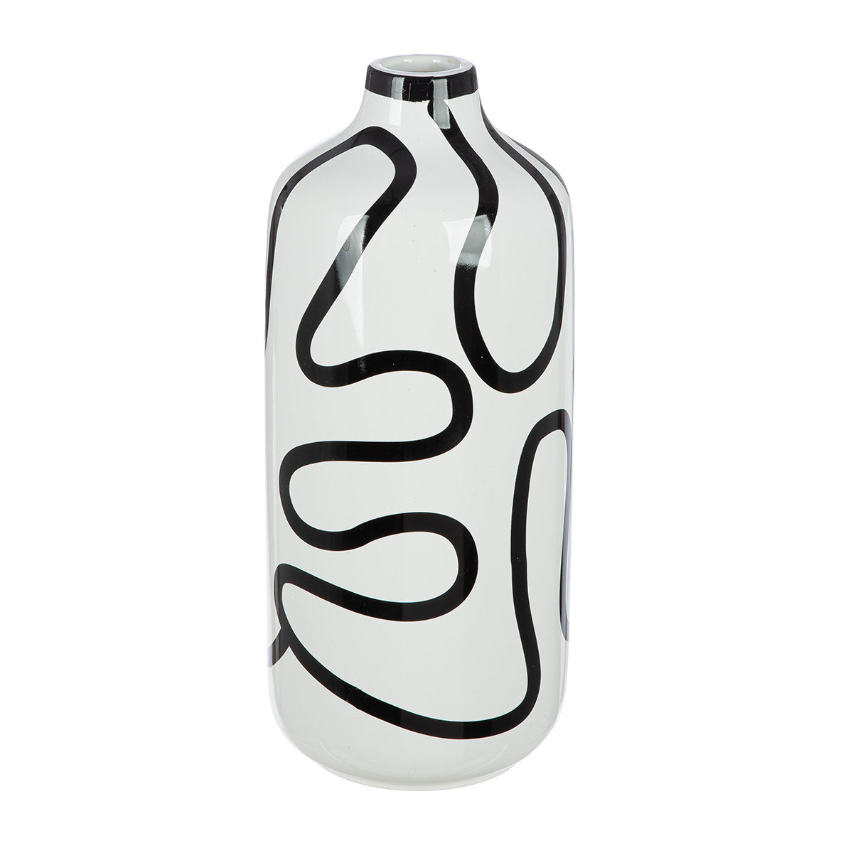Curved Line Flesvaas Wit 30 cm