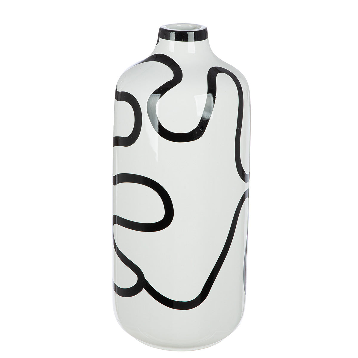 Curved Line Flesvaas Wit 30 cm