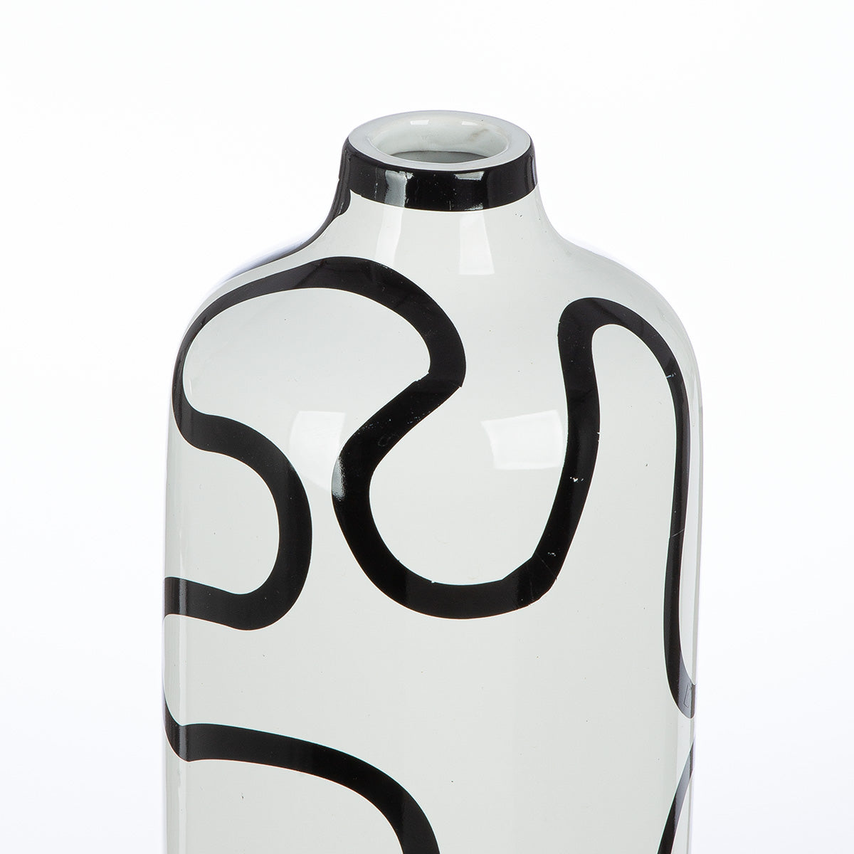 Curved Line Flesvaas Wit 30 cm